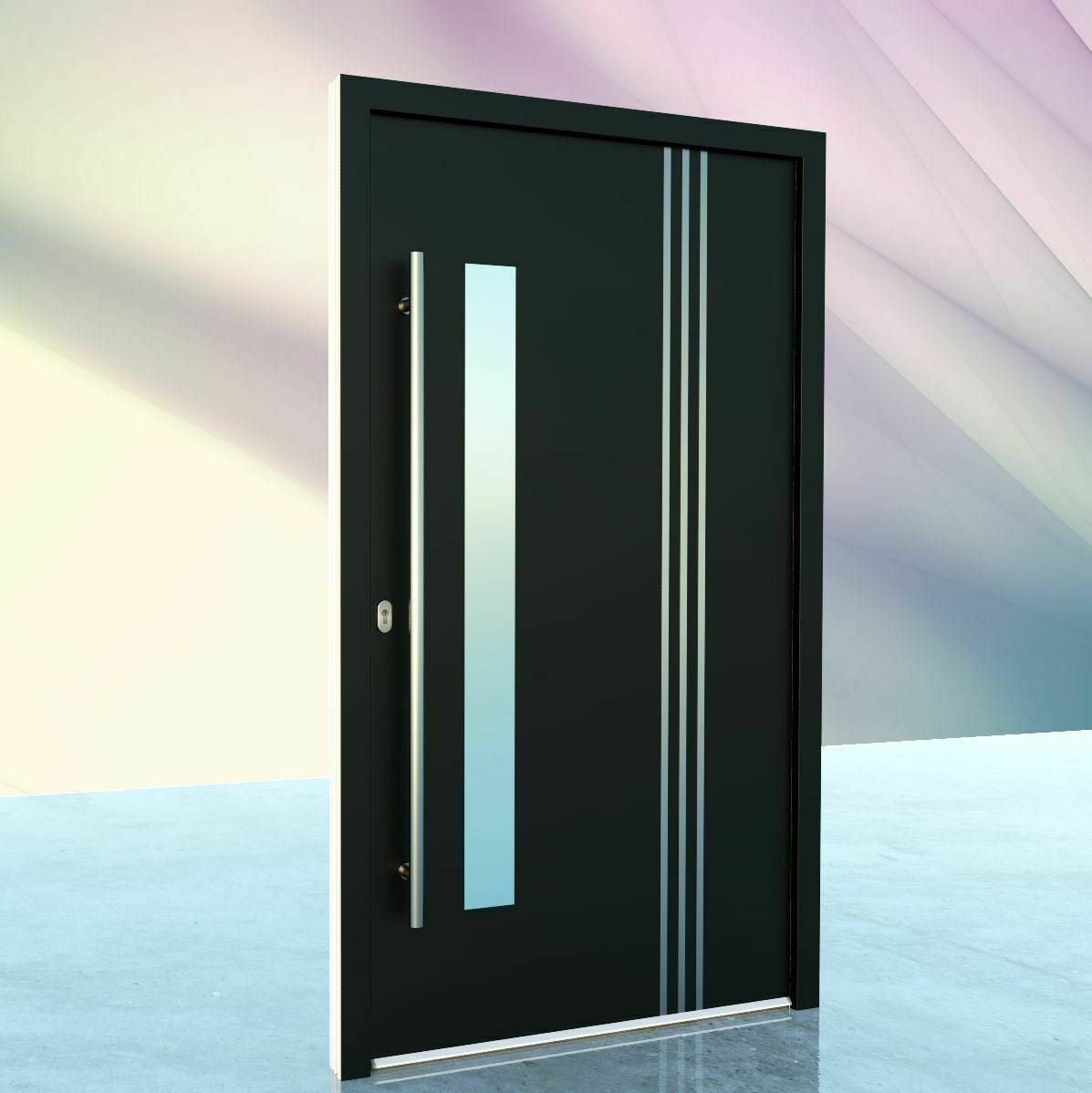 Usa de intrare COPLANARA 100% ALUMINIU Model LA122 Sistem ALU110