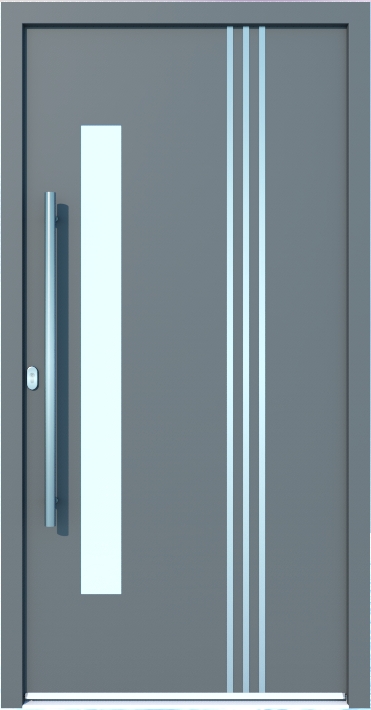 Model LA122 Sistem WH75 Alu cu PVC Usa de intrare