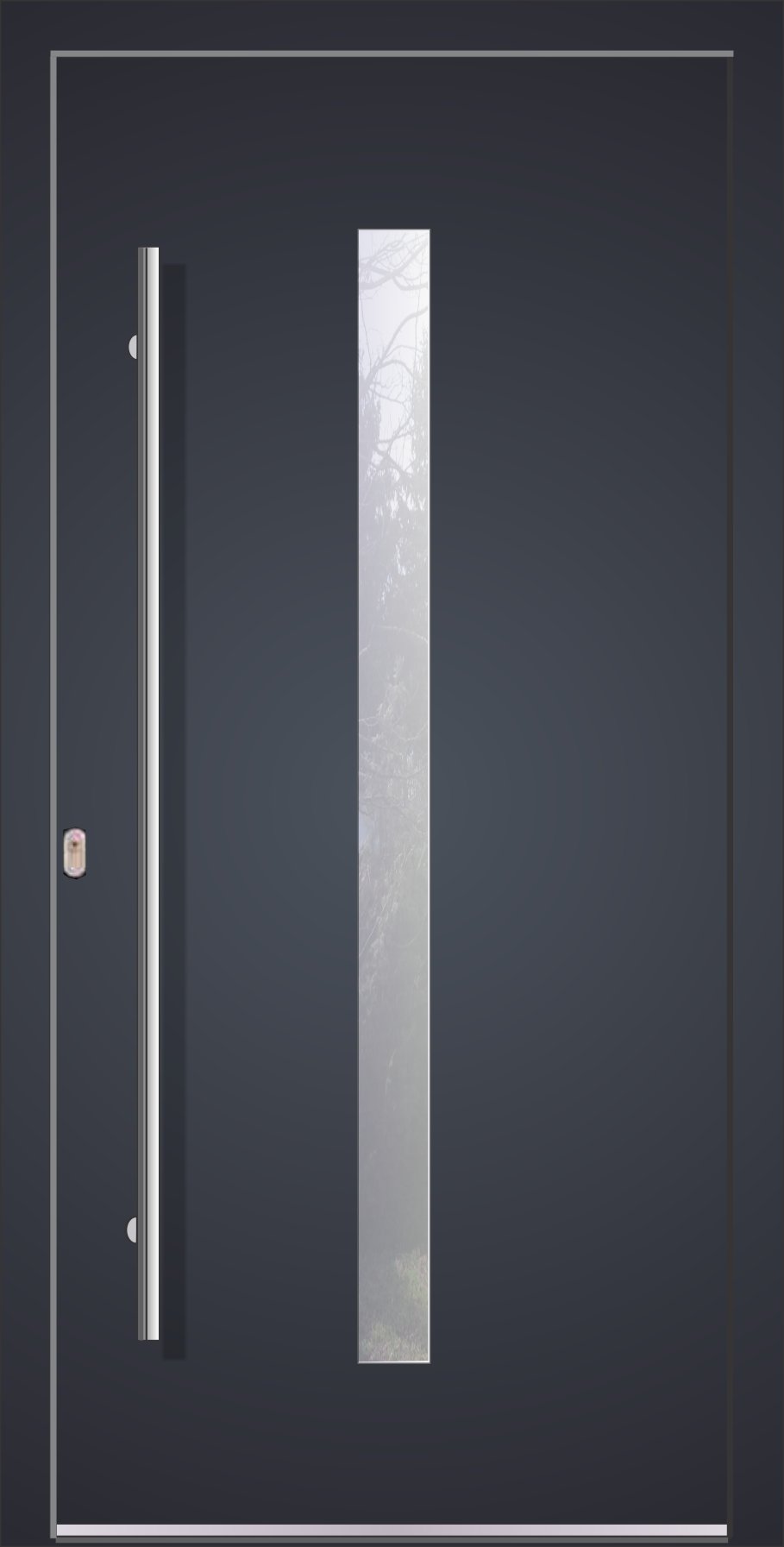 Model LA144 Sistem WH75 Alu cu PVC Usa de intrare