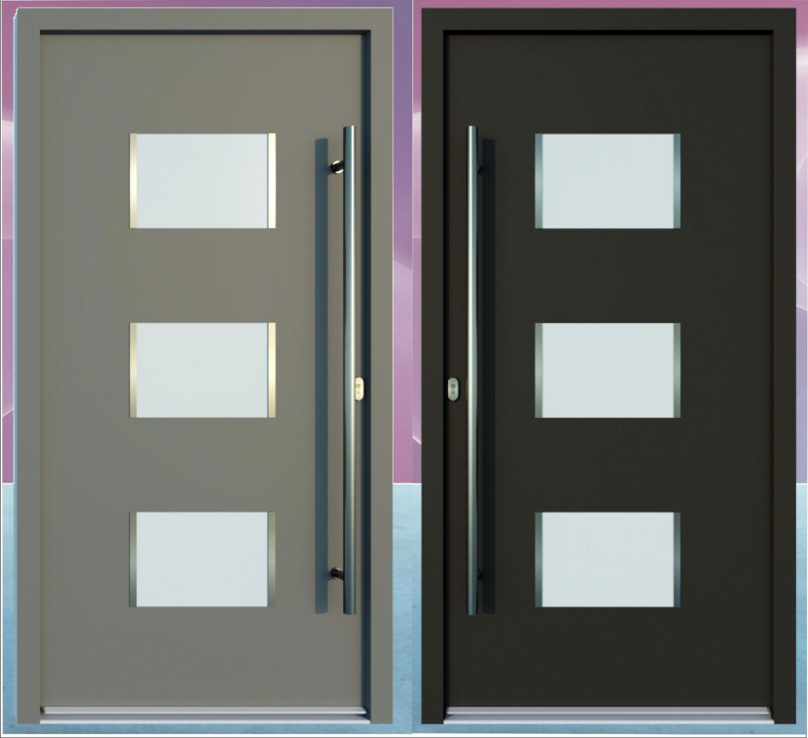 Model LA350 Sistem WH75 Alu cu PVC Usa de intrare