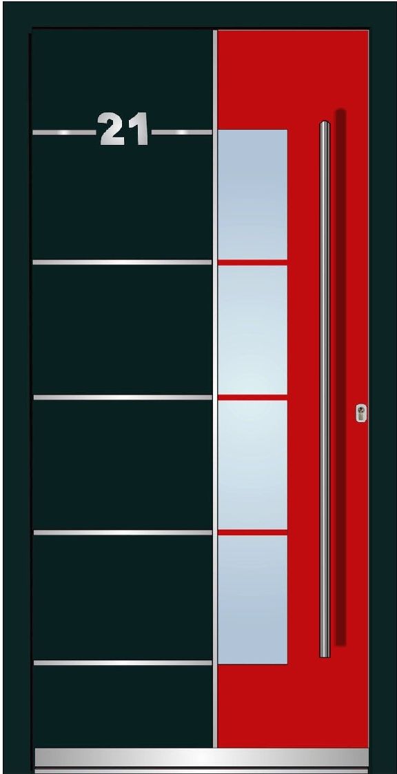 Model LA401 Sistem WH100 Alu cu PVC Usa de intrare