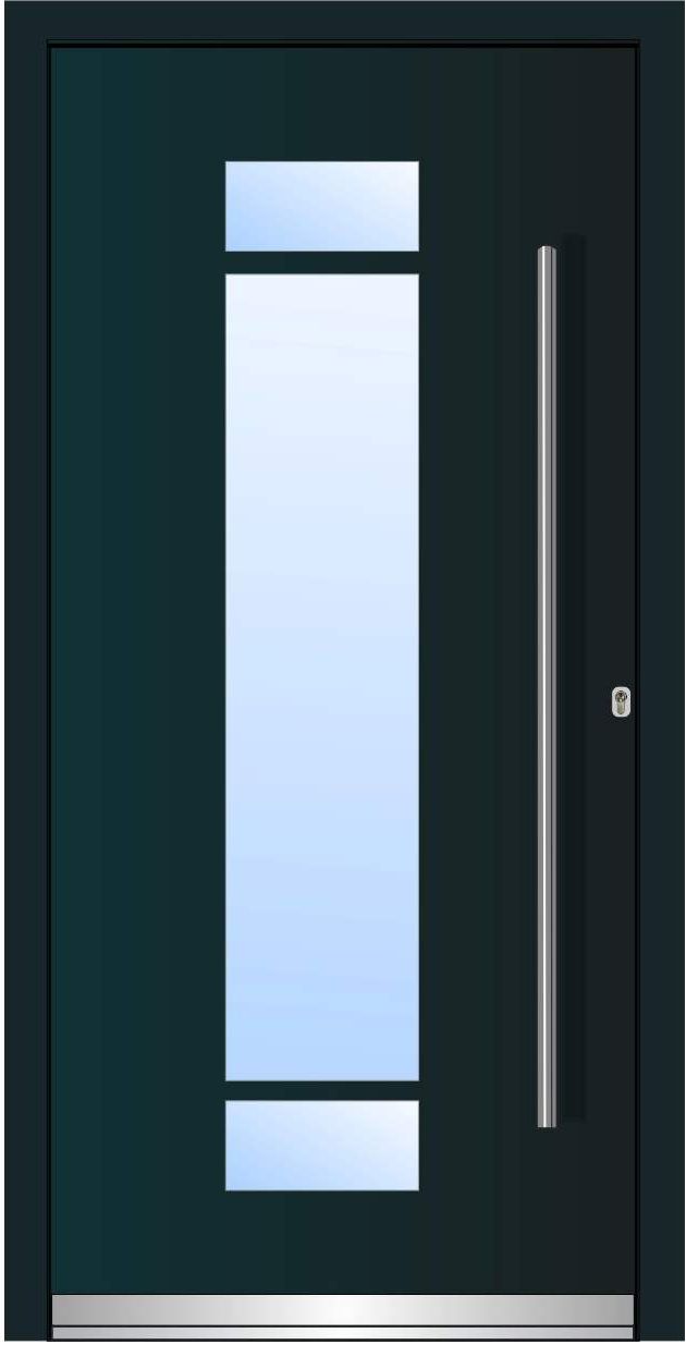 Model LA555 Sistem WH75 Alu cu PVC Usa de intrare