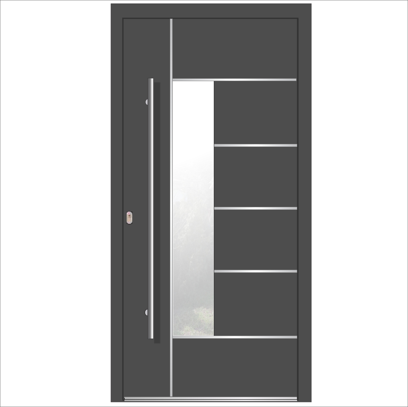 Usa de intrare COPLANARA 100% ALUMINIU Cel mai vandut Model LA40 Sistem ALU110