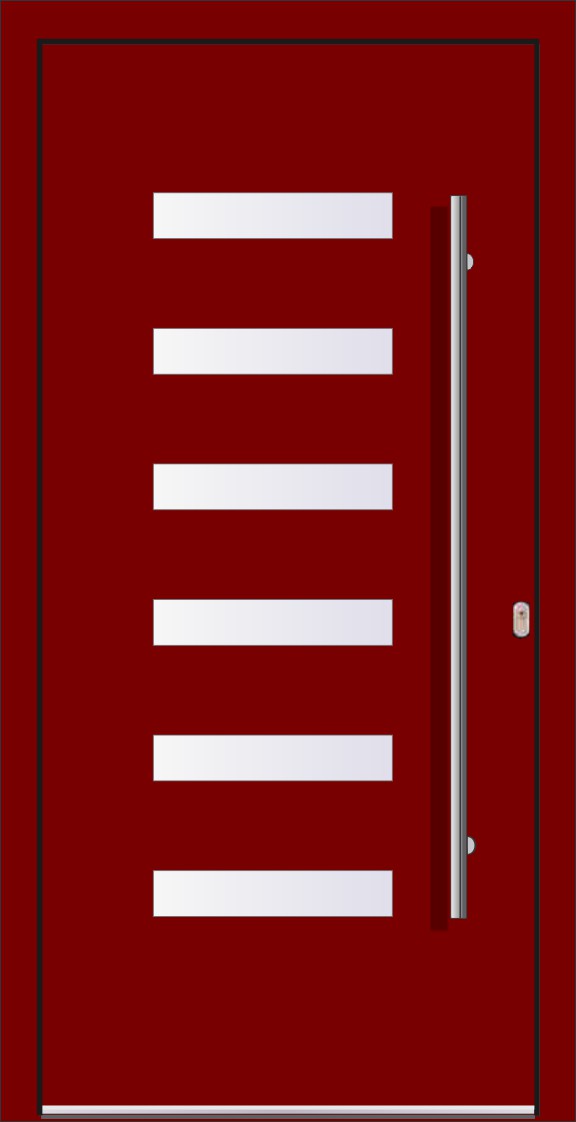 Model LA65 Sistem WH75 Alu cu PVC Usa de intrare